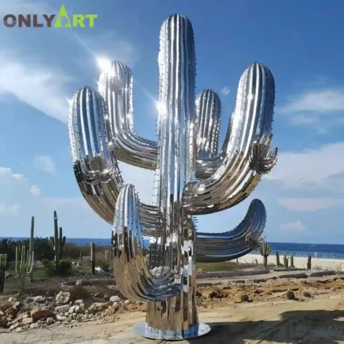Garden Large Metal Cactus Sculpture