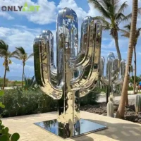 Large Metal Cactus Sculpture For Sale