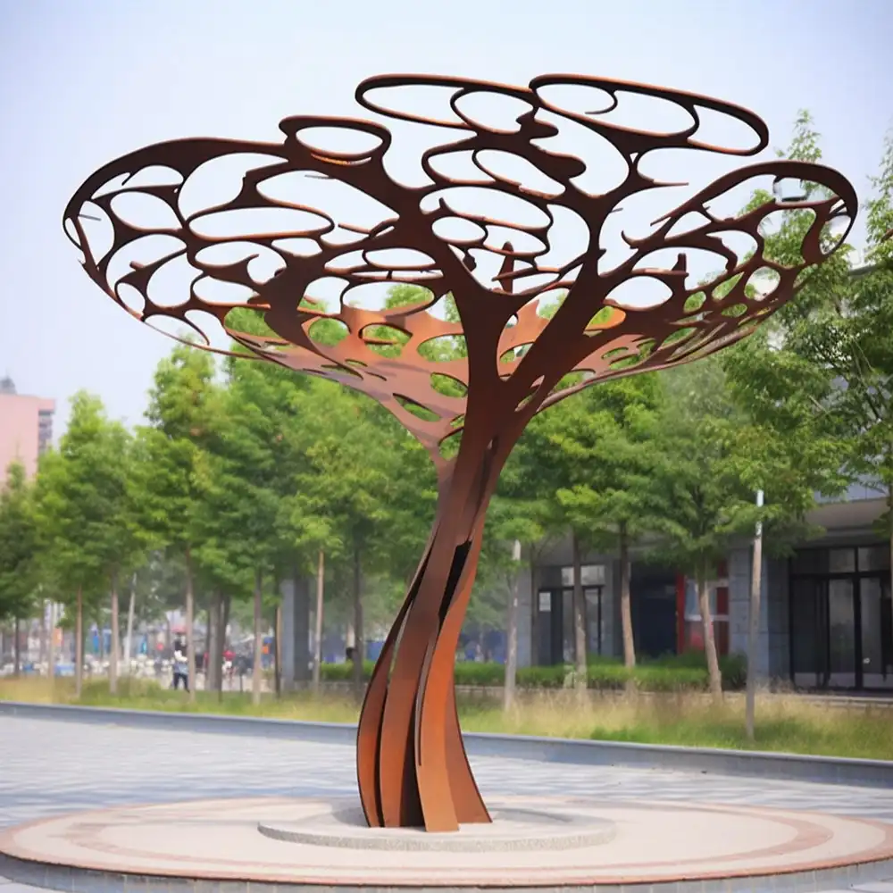 Metal Tree Sculpture