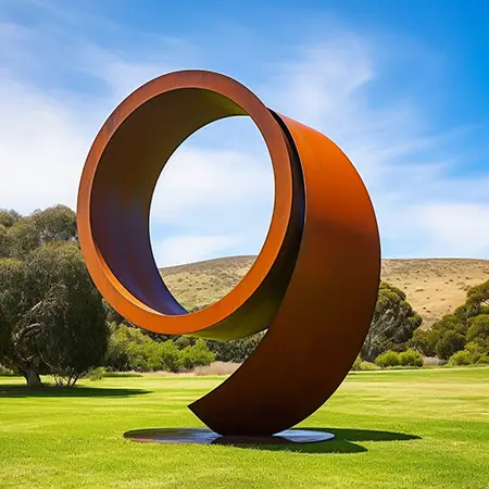 corten steel sculpture