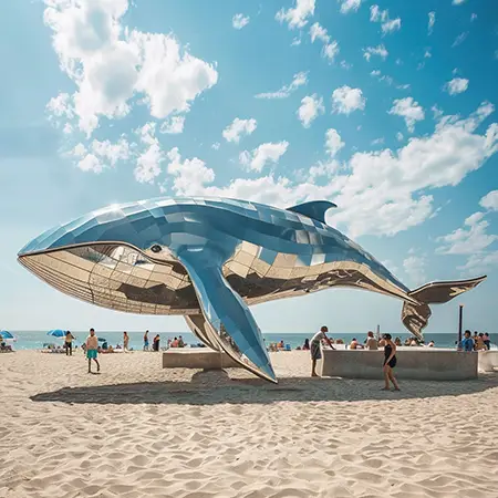 whale animal sculpture