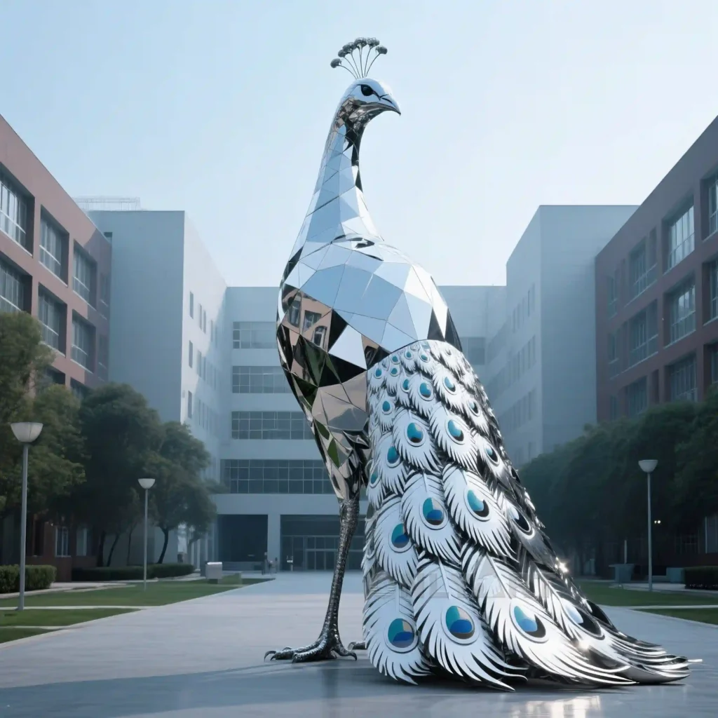 Big Peacock Statue