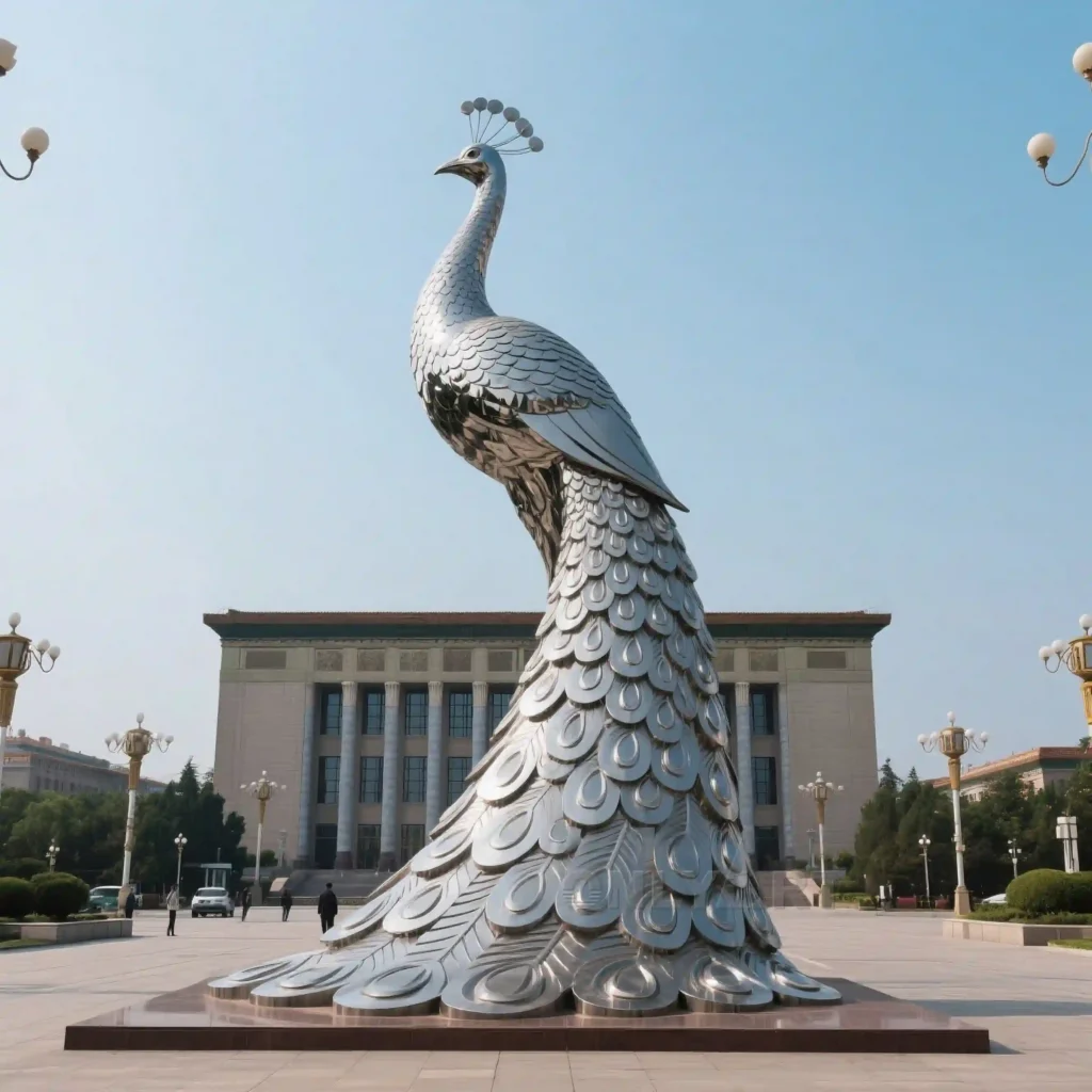 Decorative Peacock Statue