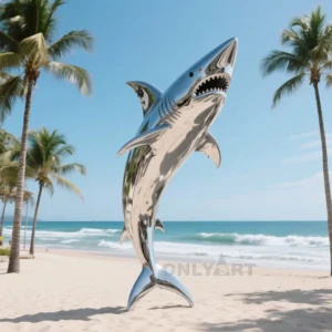 Garden Shark Sculpture