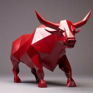 Geometry Bull Sculpture