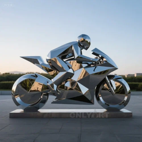 Geometry Motorcycle Sculpture