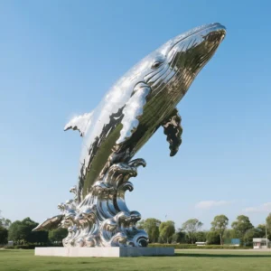 Large Humpback Whale Sculpture
