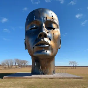 human face sculpture