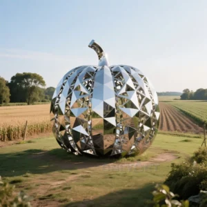 Geometry Giant Pumpkin Sculpture