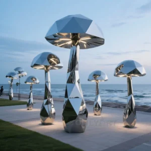Large Mushroom Sculpture
