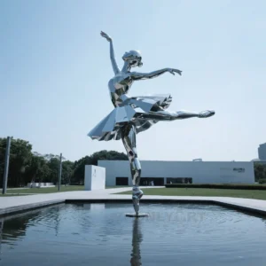 Metal Ballerina Statue