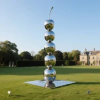 Cherry Sculpture Decor Outdoor