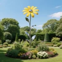 Daisy Sculpture Garden Art