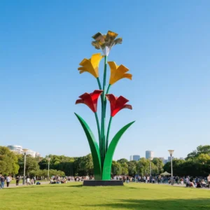 Dianthus Flower Plant Sculpture