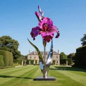 Flower Metal Sculpture - Gladiolus