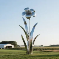 Garden Dianthus Statue
