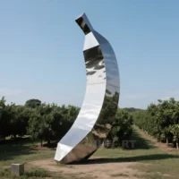 Giant Metal Banana Sculpture