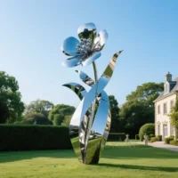 Giant Metal Flowers - Impatiens