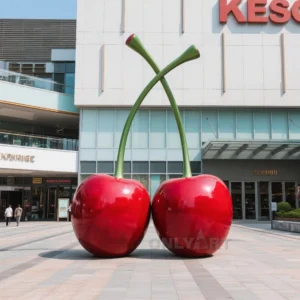 Giant Red Cherry Sculpture
