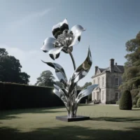 Impatiens Flower Plant Sculpture