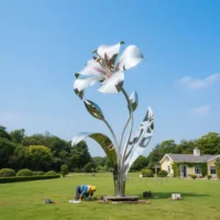 Impatiens Flowers Sculpture