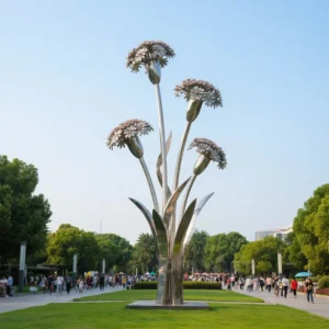 Large Dianthus Statue