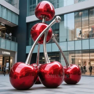 Large Red Wine Cherry Statue