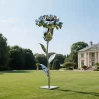 Metal Carnation Statues