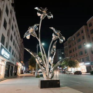 Metal Decorative Flowers - Impatiens