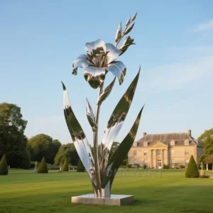 Metal Flower Garden Art - Gladiolus