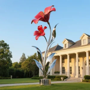 Metal Flowers For Garden - Impatiens