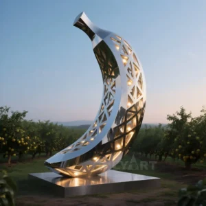 Modern Art Banana Sculpture
