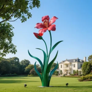 New Guinea Impatiens Plant Sculpture