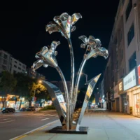 Outdoor Metal Plants - Impatiens