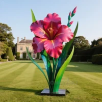 Pink Gladiolus Sculpture