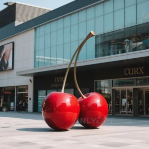 Red Cherry Sculpture For Outdoor