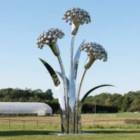 Stainless Steel Dianthus Statue