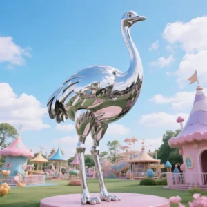 Art Gallery Deco Ostrich Sculpture