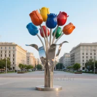 Big Metal Flower - Tulip
