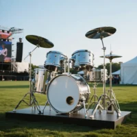 Custom Modern Art Drum Sculpture