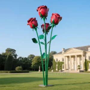 Decorative Metal Roses For Garden