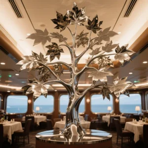 Free Standing Metal Tree Sculpture