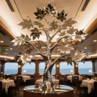 Free Standing Metal Tree Sculpture