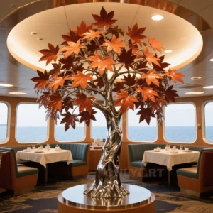 Gold Maple Tree Sculpture