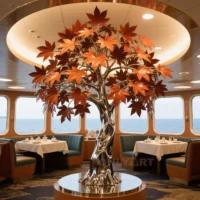 Gold Maple Tree Sculpture