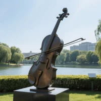 Handmade Vintage Violin Sculpture