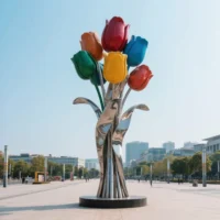 Large Metal Flowers Outdoor - Tulip