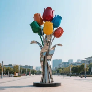Large Metal Flowers Outdoor - Tulip