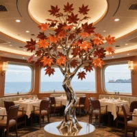 Large Metal Tree Sculpture - Maple