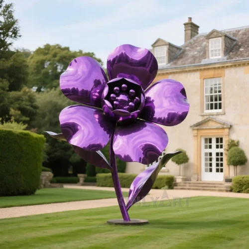 Metal Garden Flowers For Sale Violet Metal Sculpture metal-garden-flowers-for-sale-violet-metal-sculpture